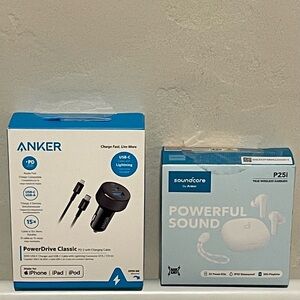 Anker Bundle lot of 2 new in box PowerDrive Classic True Wireless Earbuds